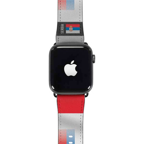 Serbia Soccer Flag Apple Watch Band 38-40mm